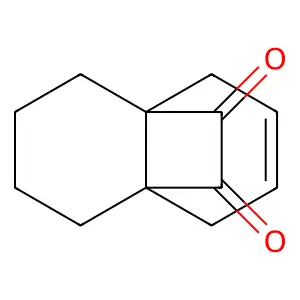 1,2,3,4,5,8-Hexahydro-4a,8a-ethanonaphthalene-9,10-dione structure