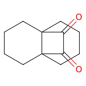 4a,8a-Ethanonapthalene-9,10-dione, octahydro- structure