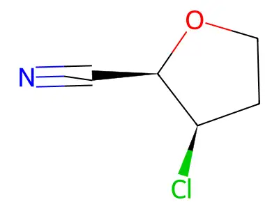 3-Chloro-tetrahydro-furan-2-carbonitrile structure