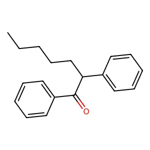 1,2-Diphenylheptan-1-one structure