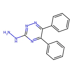 3-Hydrazino-5,6-diphenyl-1,2,4-triazine structure