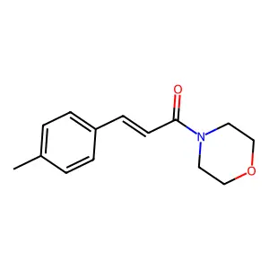 (E)-3-(4-methylphenyl)-1-morpholin-4-ylprop-2-en-1-one structure