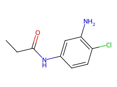 N-(3-amino-4-chlorophenyl)propanamide structure
