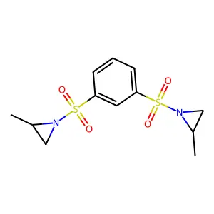1,1'-(1,3-Phenylenedisulfonyl)bis(2-methylaziridine) structure