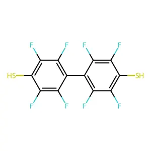2,2',3,3',5,5',6,6'-Octafluoro(1,1'-biphenyl)-4,4'-dithiol structure