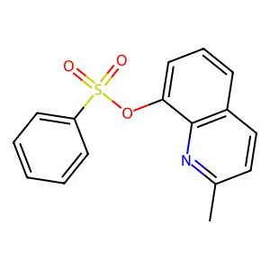 2-Methyl-8-quinolinyl benzenesulfonate structure