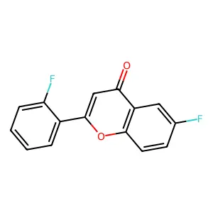 2'-Chloro-6-fluoroflavone structure