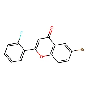 6-Bromo-2-(2-fluorophenyl)chromen-4-one structure