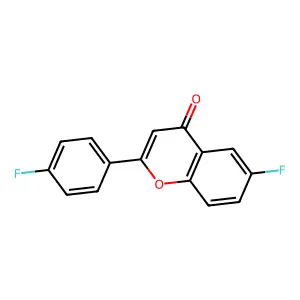 6-fluoro-2-(4-fluorophenyl)-4H-chromen-4-one structure
