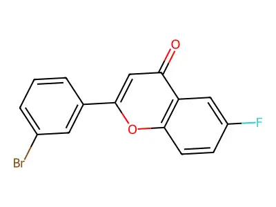 3'-Bromo-6-fluoroflavone structure