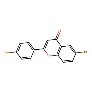 6,4'-Dibromoflavone structure