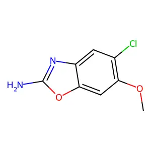 Benzoxazole, 2-amino-5-chloro-6-methoxy- structure