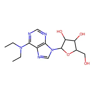 (2R,3R,4S,5R)-2-(6-(Diethylamino)-9H-purin-9-yl)-5-(hydroxymethyl)tetrahydrofuran-3,4-diol structure