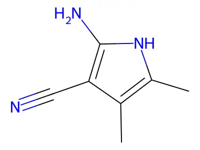 2-Amino-3-cyano-4,5-dimethylpyrrole structure