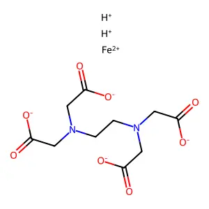 Monoferrous edetate structure