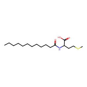 2-(十二烷酰氨基)-4-甲硫基丁酸 structure