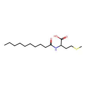 N-(1-Oxodecyl)-DL-methionine structure