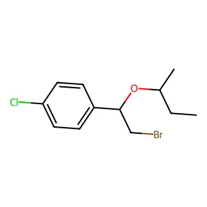 Ether, alpha-(bromomethyl)-p-chlorobenzyl sec-butyl structure