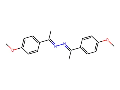 1,2-Bis(1-(4-methoxyphenyl)ethylidene)hydrazine structure