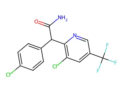 2-(4-Chlorophenyl)-2-[3-chloro-5-(trifluoromethyl)-2-pyridinyl]acetamide structure