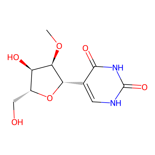 2'-O-methylpseudouridine structure