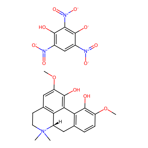 Magnoflorine styphnate structure