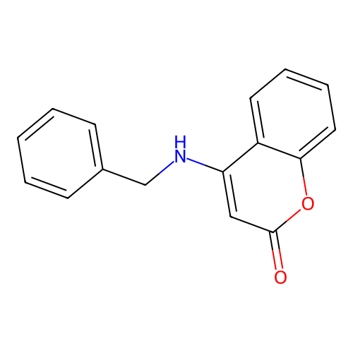 4-(benzylamino)-2H-chromen-2-one structure