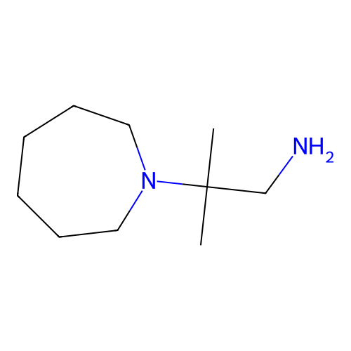 2-(Azepan-1-yl)-2-methylpropan-1-amine structure