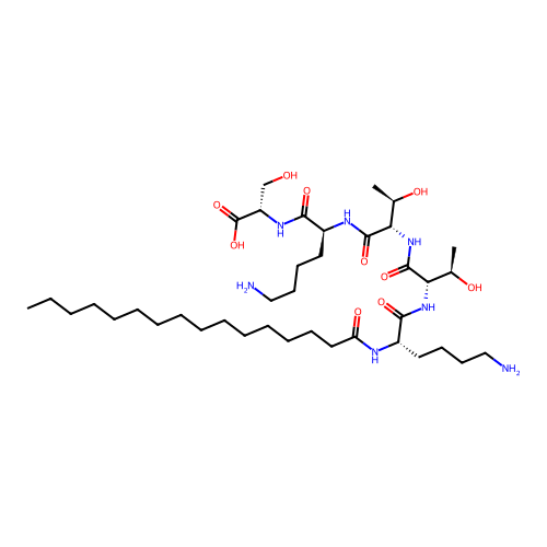 Palmitoyl Pentapeptide-4 structure