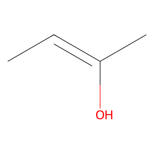 But-2-en-2-ol, (E)- structure