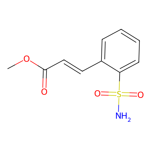 Cinnamic acid, o-sulfamoyl-, methyl ester, (E)- structure