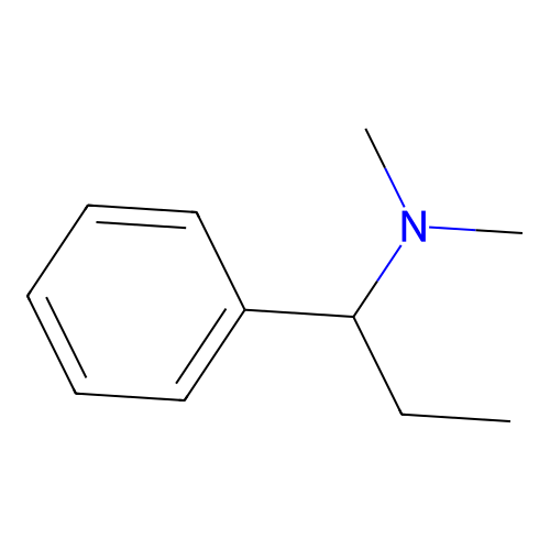 N,N-二甲基-1-苯基丙烷-1-胺 structure