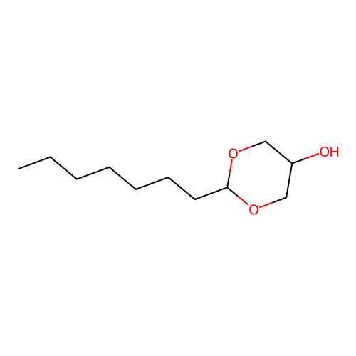 2-Heptyl-1,3-dioxan-5-ol structure