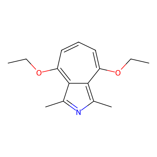 4,8-Diethoxy-1,3-dimethylcyclohepta[c]pyrrole structure
