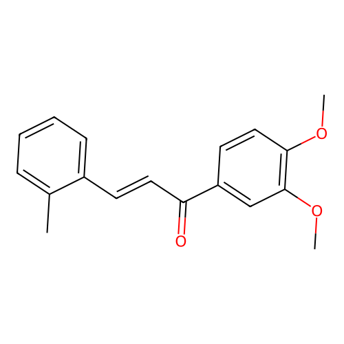 (2E)-1-(3,4-Dimethoxyphenyl)-3-(2-methylphenyl)prop-2-en-1-one structure
