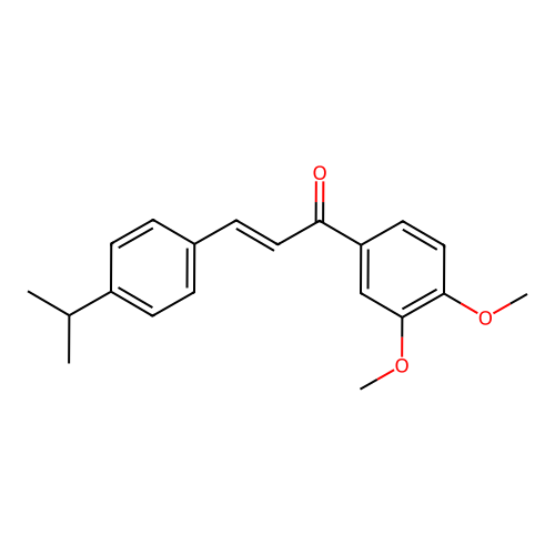 (2E)-1-(3,4-Dimethoxyphenyl)-3-[4-(propan-2-yl)phenyl]prop-2-en-1-one structure