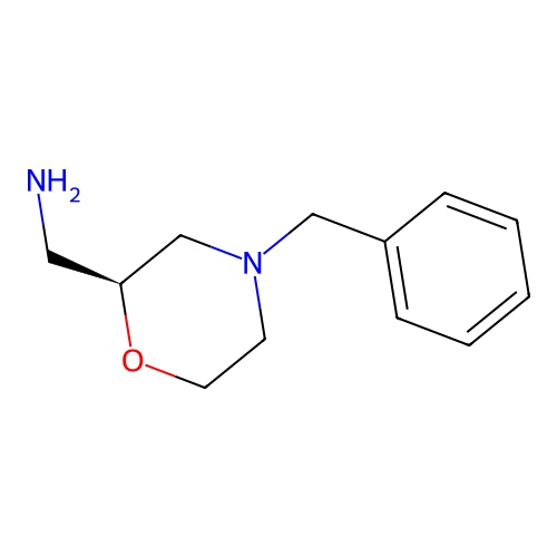 (S)-(4-benzylmorpholin-2-yl)methanamine structure