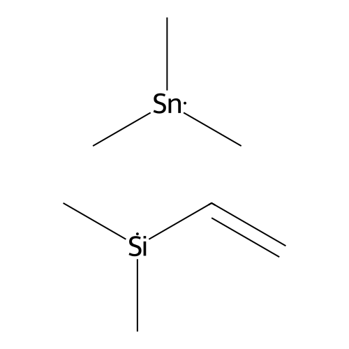 Trimethylstannyldimethylvinylsilan structure