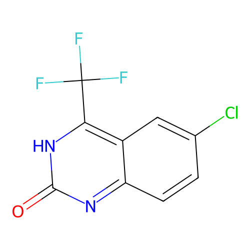 6-chloro-4-trifluoromethylquinazolin-2(1H)-one structure
