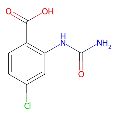 2-(Carbamoylamino)-4-chlorobenzoic acid structure