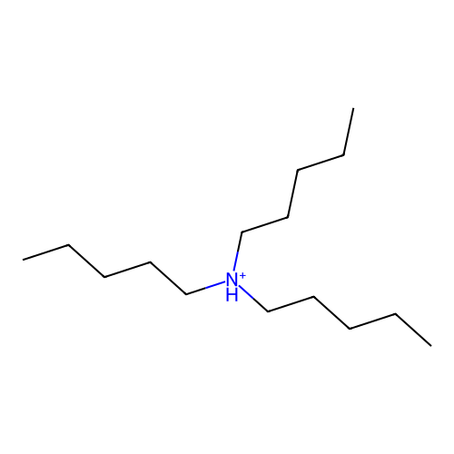 N,N-Dipentylpentan-1-aminium structure