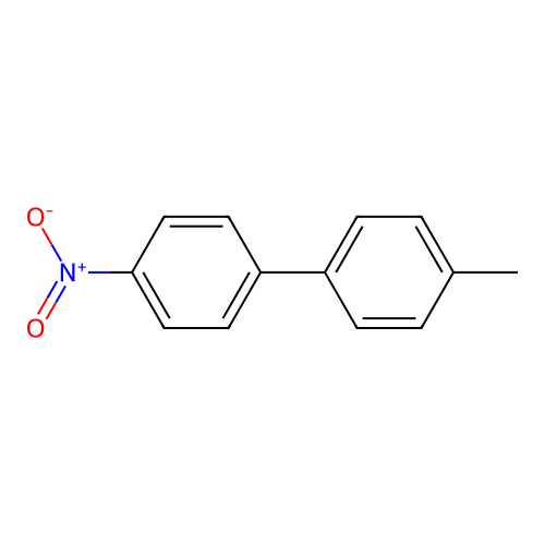 4-甲基-4'-硝基联苯 structure