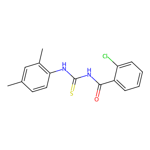 2-chloro-N-[(2,4-dimethylphenyl)carbamothioyl]benzamide structure