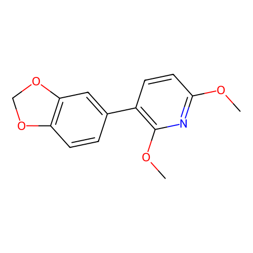 3-(1,3-Benzodioxol-5-yl)-2,6-dimethoxypyridine structure