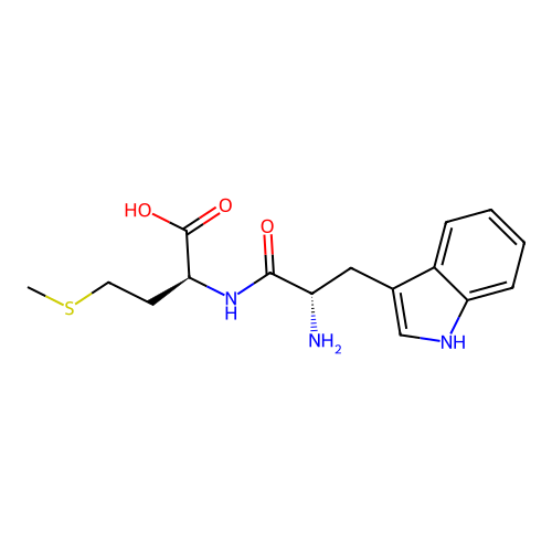 L-Methionine, L-tryptophyl- structure