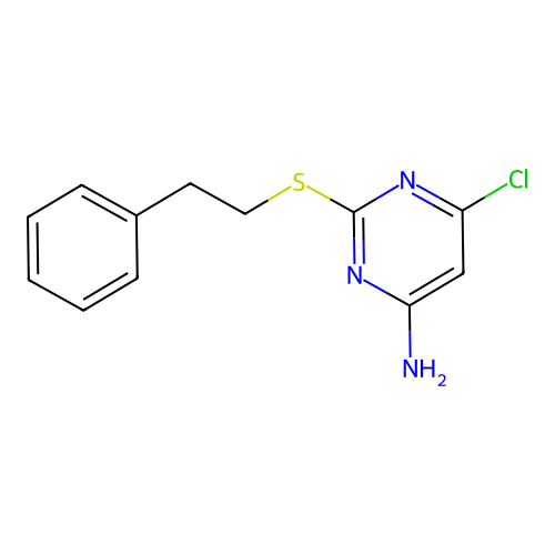 6-Chloro-2-phenethylsulfanyl-pyrimidin-4-amine structure