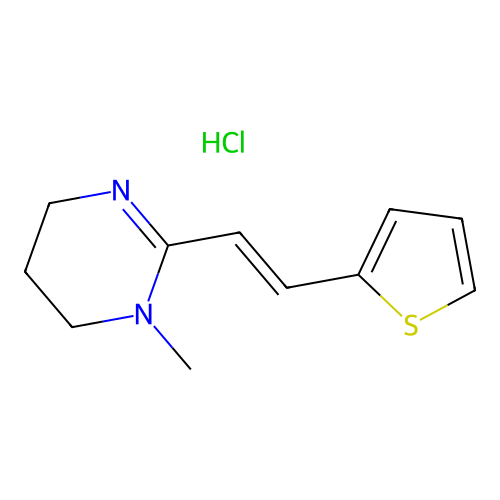 Pyrantel hydrochloride structure