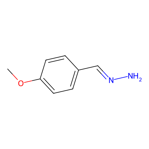 (E)-(4-methoxyphenyl)methylidenehydrazine structure