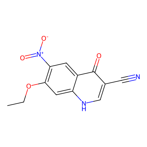 3-Cyano-7-ethoxy-4-hydroxy-6-nitroquinoline structure