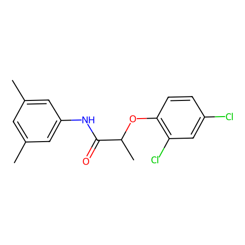 2-(2,4-dichlorophenoxy)-N-(3,5-dimethylphenyl)propanamide structure